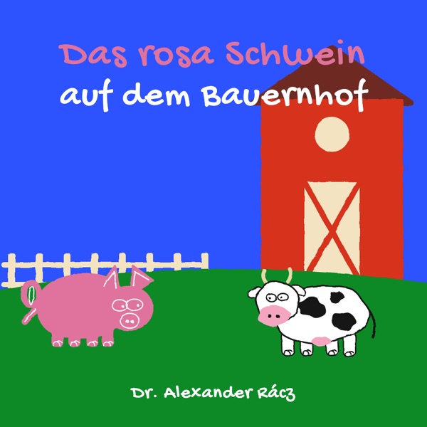 Das rosa Schwein auf dem Bauernhof
