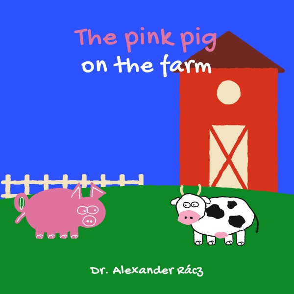 The pink pig on the farm